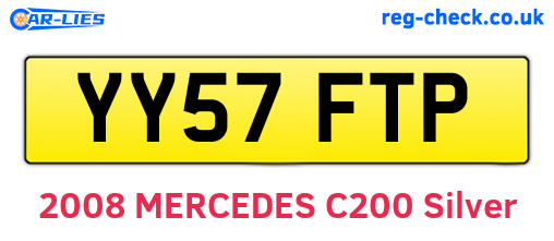 YY57FTP are the vehicle registration plates.