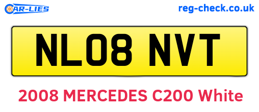 NL08NVT are the vehicle registration plates.