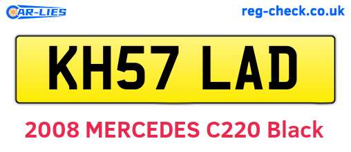 KH57LAD are the vehicle registration plates.