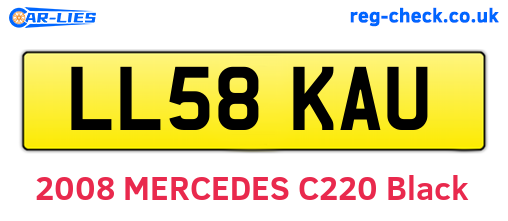 LL58KAU are the vehicle registration plates.