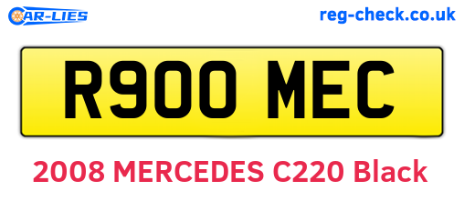 R900MEC are the vehicle registration plates.