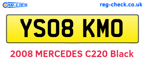 YS08KMO are the vehicle registration plates.