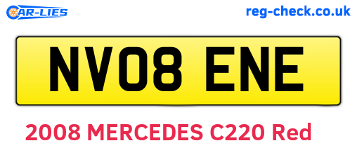 NV08ENE are the vehicle registration plates.