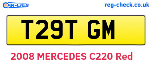 T29TGM are the vehicle registration plates.