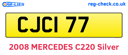 CJC177 are the vehicle registration plates.