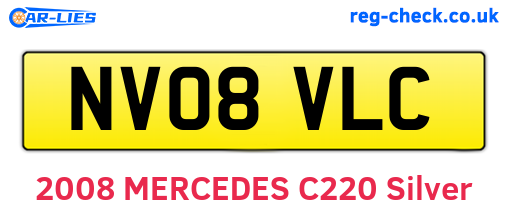NV08VLC are the vehicle registration plates.