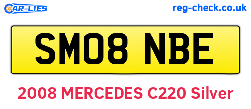 SM08NBE are the vehicle registration plates.