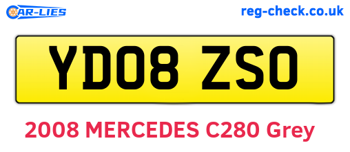 YD08ZSO are the vehicle registration plates.