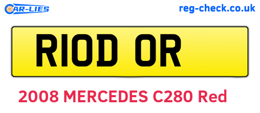 R10DOR are the vehicle registration plates.