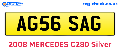 AG56SAG are the vehicle registration plates.