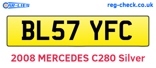 BL57YFC are the vehicle registration plates.