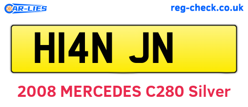 H14NJN are the vehicle registration plates.