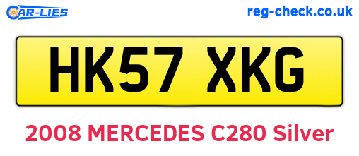 HK57XKG are the vehicle registration plates.
