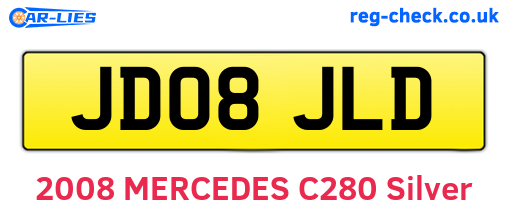 JD08JLD are the vehicle registration plates.