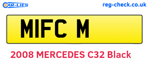 M1FCM are the vehicle registration plates.