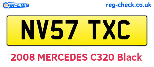 NV57TXC are the vehicle registration plates.