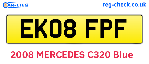 EK08FPF are the vehicle registration plates.