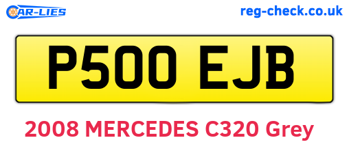 P500EJB are the vehicle registration plates.