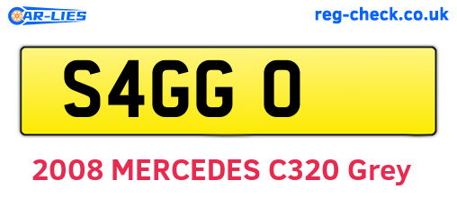 S4GGO are the vehicle registration plates.