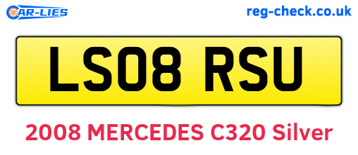 LS08RSU are the vehicle registration plates.