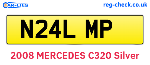 N24LMP are the vehicle registration plates.