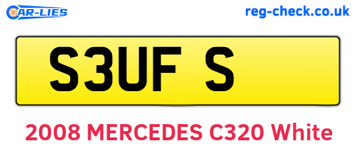 S3UFS are the vehicle registration plates.