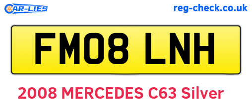 FM08LNH are the vehicle registration plates.