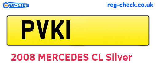 PVK1 are the vehicle registration plates.