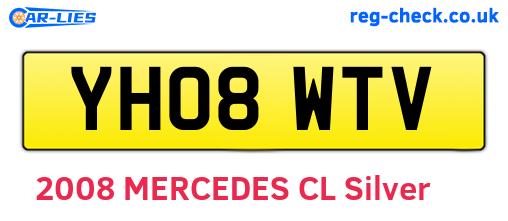 YH08WTV are the vehicle registration plates.