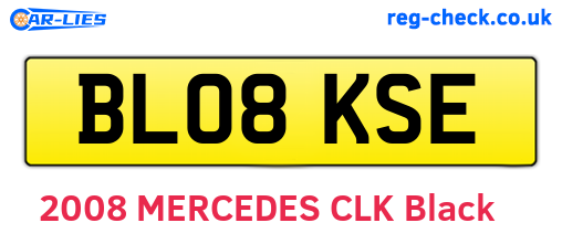 BL08KSE are the vehicle registration plates.