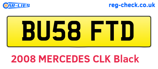 BU58FTD are the vehicle registration plates.