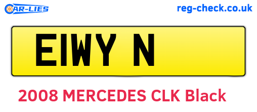 E1WYN are the vehicle registration plates.