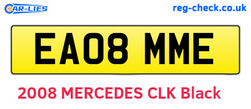 EA08MME are the vehicle registration plates.