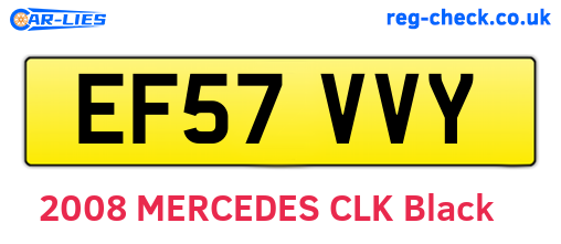 EF57VVY are the vehicle registration plates.