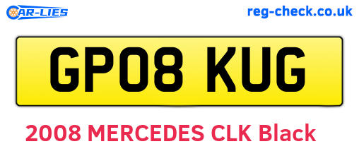 GP08KUG are the vehicle registration plates.