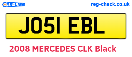 JO51EBL are the vehicle registration plates.