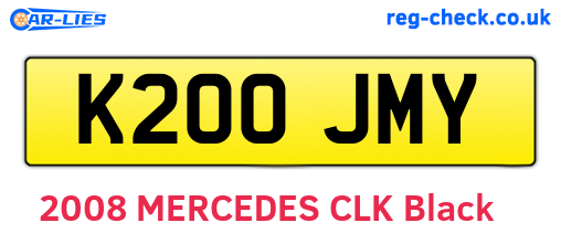 K200JMY are the vehicle registration plates.