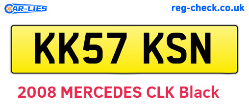KK57KSN are the vehicle registration plates.