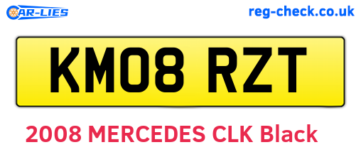 KM08RZT are the vehicle registration plates.