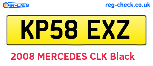 KP58EXZ are the vehicle registration plates.