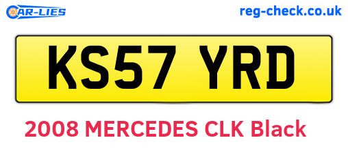 KS57YRD are the vehicle registration plates.