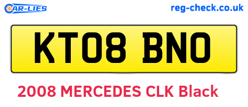 KT08BNO are the vehicle registration plates.