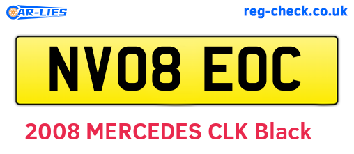 NV08EOC are the vehicle registration plates.