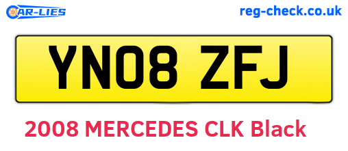 YN08ZFJ are the vehicle registration plates.