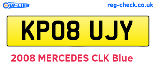 KP08UJY are the vehicle registration plates.