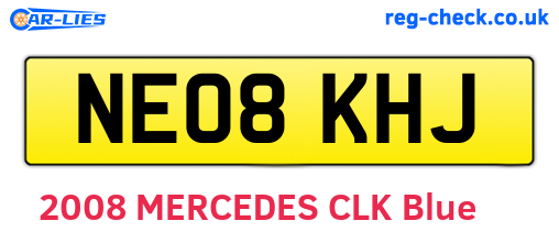 NE08KHJ are the vehicle registration plates.