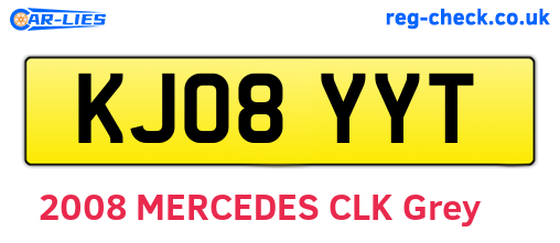 KJ08YYT are the vehicle registration plates.