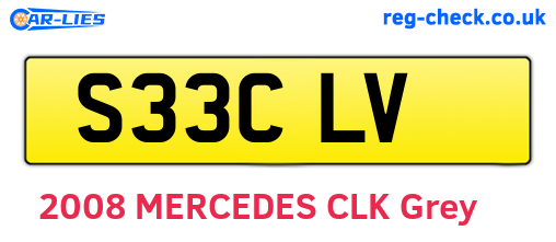 S33CLV are the vehicle registration plates.