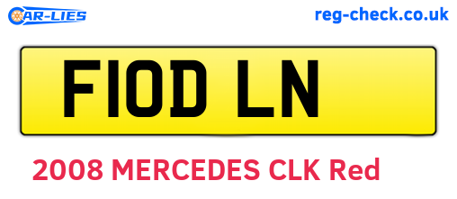 F10DLN are the vehicle registration plates.