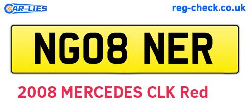 NG08NER are the vehicle registration plates.